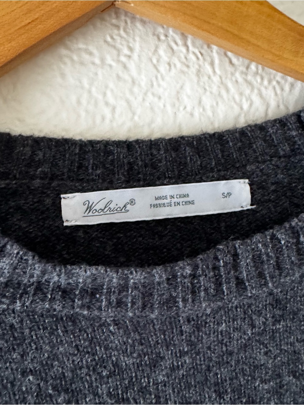 Woolrich Charcoal Crewneck Sweater with Sheep Fair Isle - Picture 2 of 5